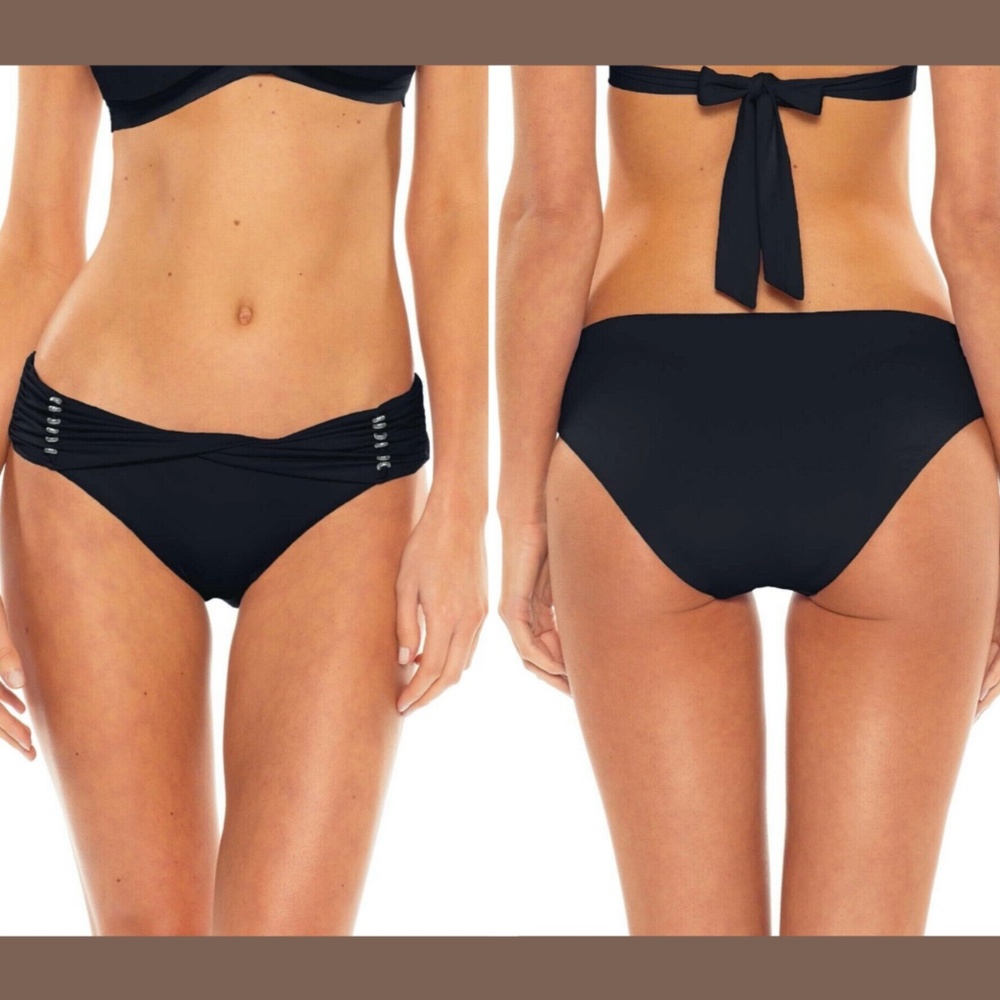 NEW Becca [ Small ] Reconnect Hipster‎ Bikini Bottoms in Black
